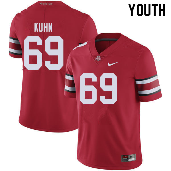 Youth #69 Chris Kuhn Ohio State Buckeyes College Football Jerseys Sale-Red